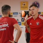 Tréningu sa zúčastnil aj Martin Škrtel. l Foto: Lukáš Grinaj