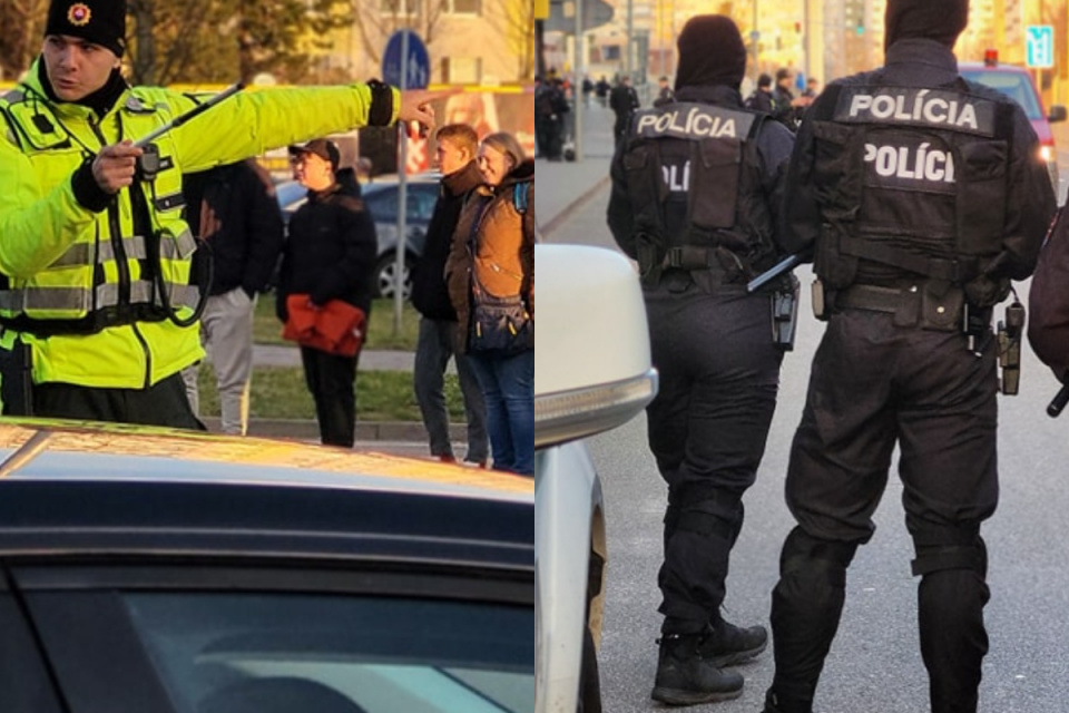 Trnava zažíva policajné manévre. | Foto: KRPZ Trnava, fb