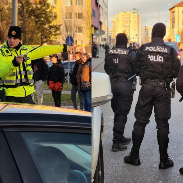 Trnava zažíva policajné manévre. | Foto: KRPZ Trnava, fb