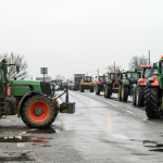 Na snímke protest farmárov v Tlmačoch. | Foto: TASR - Henrich Mišovič
