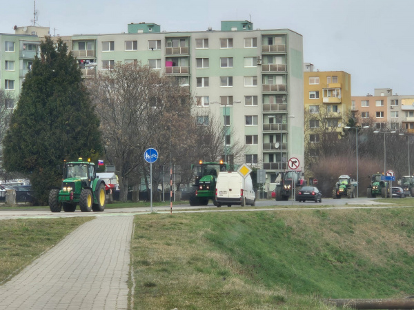 Protest na Trstínskej ceste | Zdroj: Tomáš Čapák, Trnavské rádio