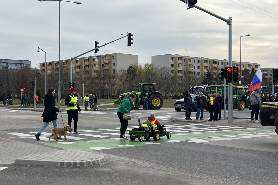 Protestovali aj deti na hračkárskych traktoroch | Foto: Alexandra Štofirová, red.