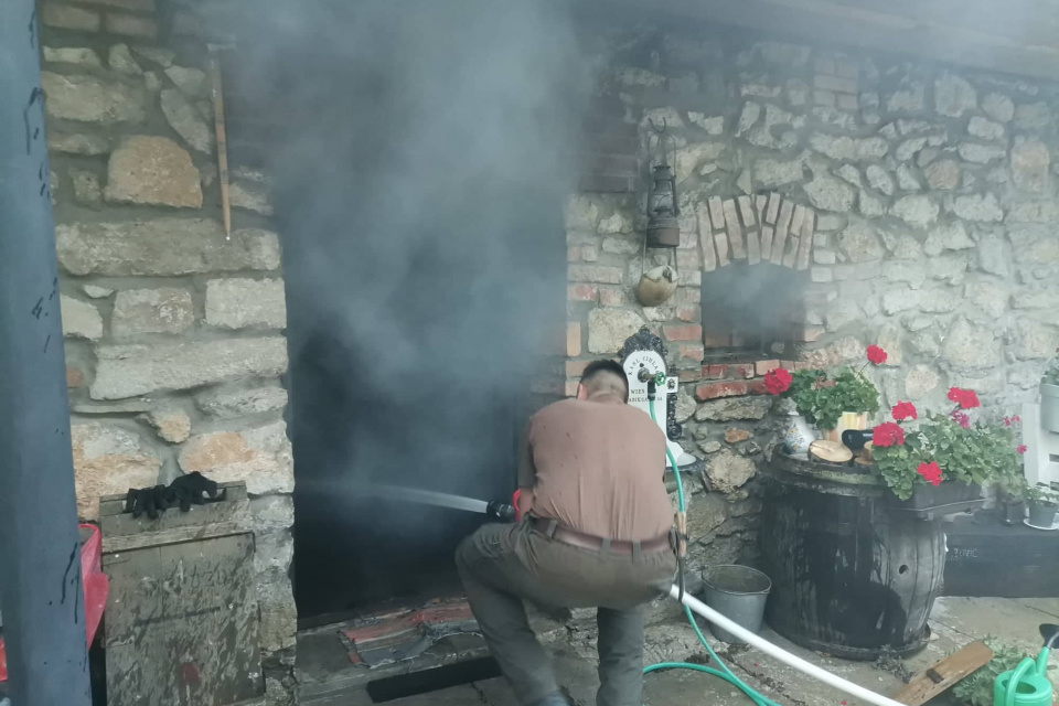 Zásah dobrovoľníkov | Zdroj: FB DHZ Dobrá Voda