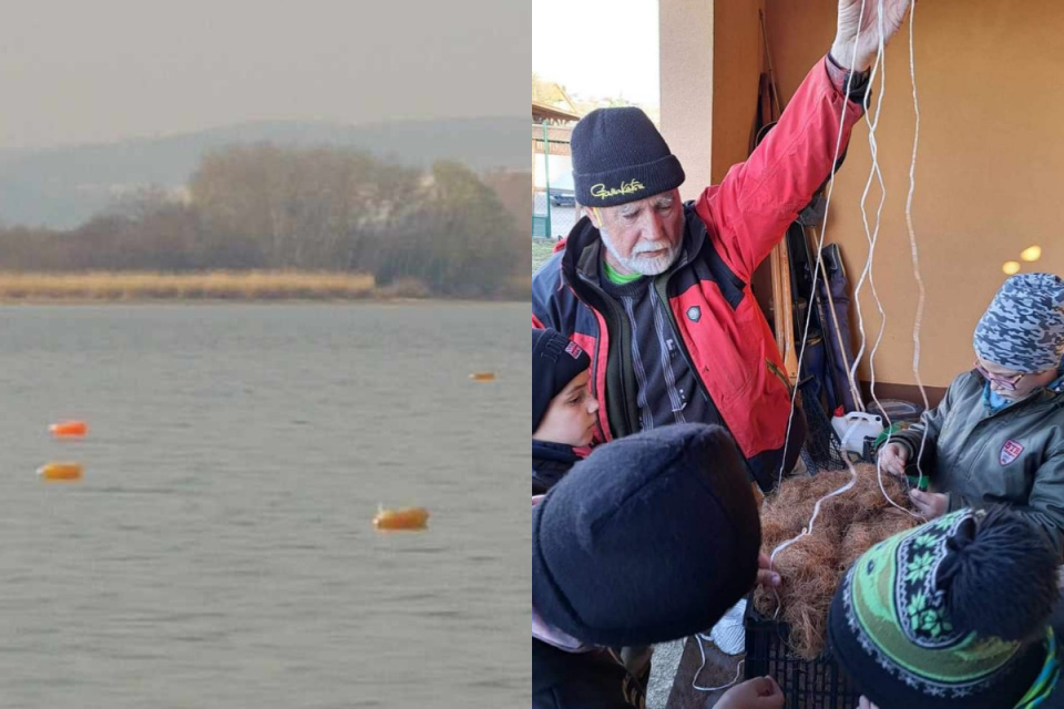 S hniezdami pomohli rybárom deti. | Foto: Marcel Janíček, MsO SRZ Trnava, fb