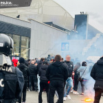 Trnava prehrala v Bratislave 0:2. Veľké výtržnosti neboli. | Foto: Polícia Bratislavský kraj, fb