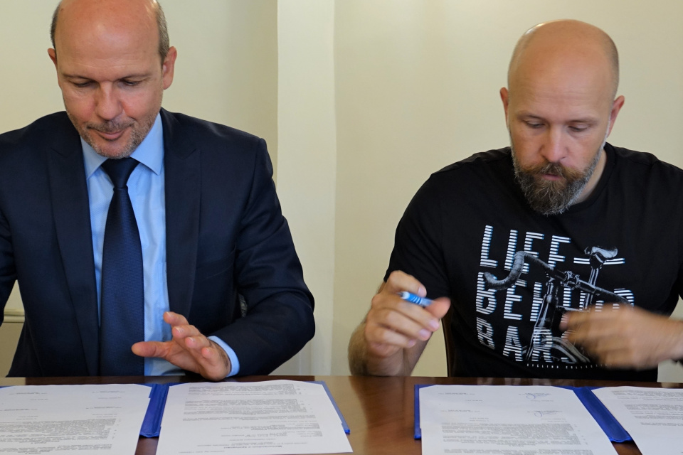 Dekan MTF STU Čambál a primátor Trnavy Bročka | Zdroj: trnava.sk