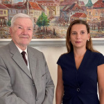 Viceprimátorka Nemčovská a pán Mačička | Zdroj: FB Mesto Trnava