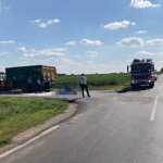 Zrážka motocykla s traktorom | Zdroj: KR PZ Trnava
