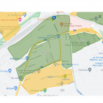 Rozloženie zón na mape | Zdroj: Google Maps / doprava.trnava.sk