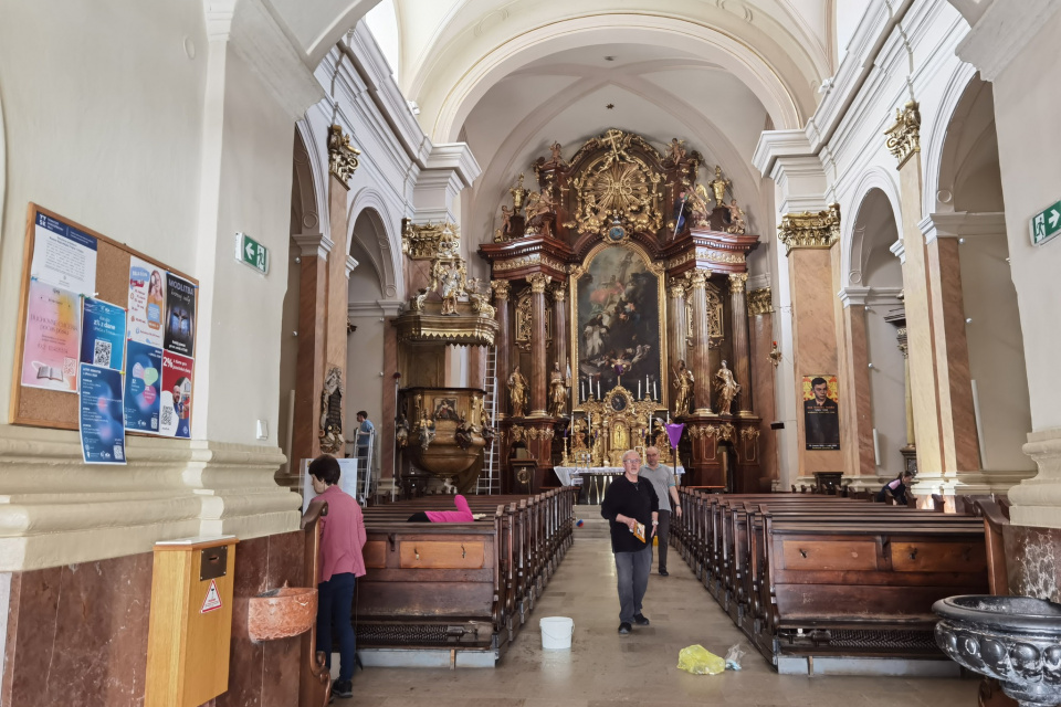 Uprataný kostol v Trnave | Zdroj: Jezuiti Trnava