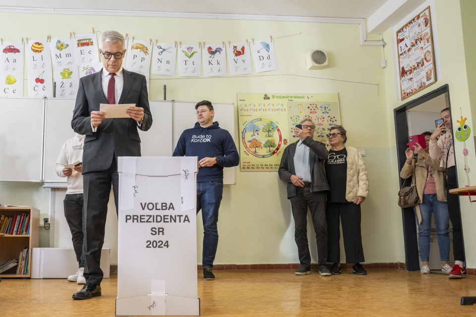 Korčok už odvolil | Zdroj: TASR