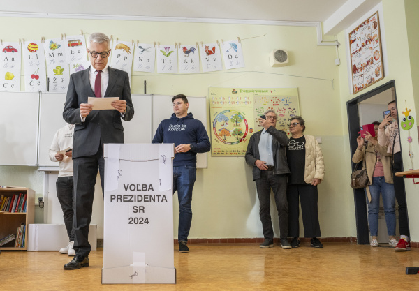 Korčok už odvolil | Zdroj: TASR