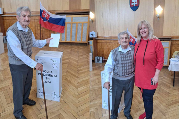 V Bielom Kostole odvolil najstarší obyvateľ obce | Zdroj: Obec Biely Kostol
