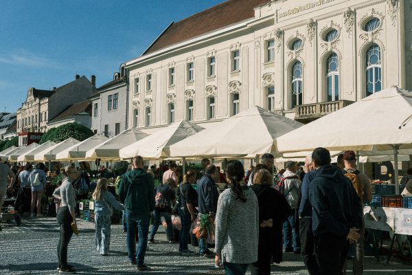 Mestský trh v Trnave prináša bohatú ponuku ovocia, zeleniny, kvetov a potrieb do domácností či záhrad. | Foto: Trnavské rádio