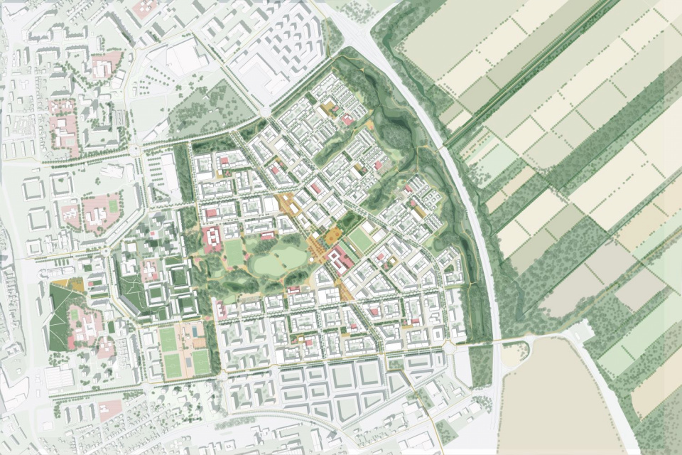 Budúci rozvoj lokality Štvrť zadefinuje návrh švédskeho ateliéru Mandaworks AB | Zdroj: Mesto Trnava