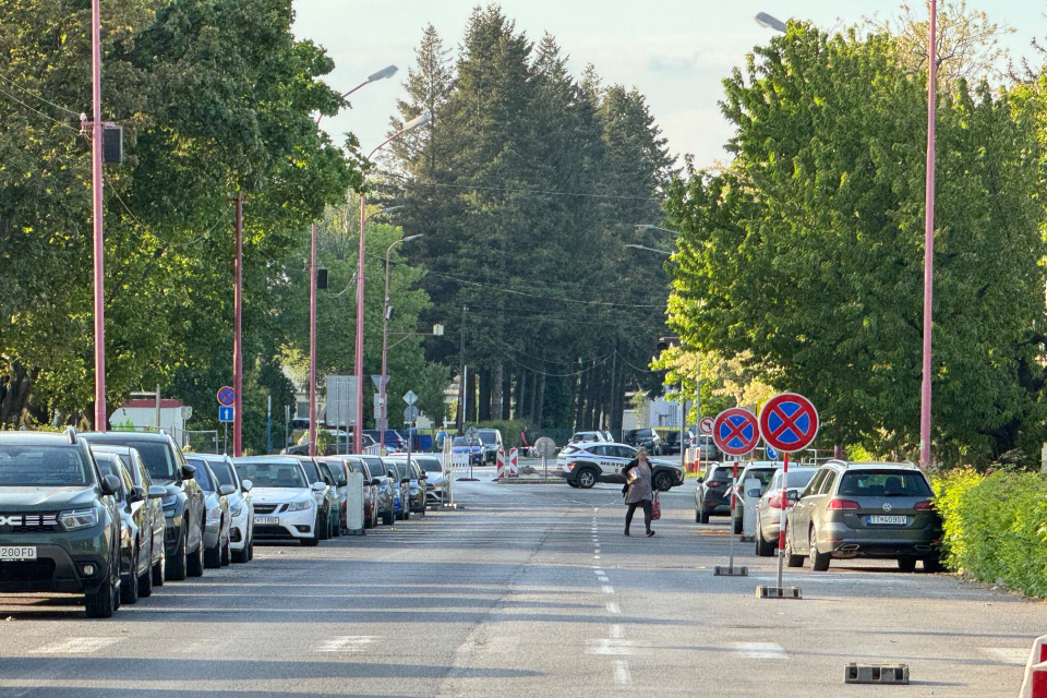 Pohľad na Bottovu ulicu v Trnave po uzavretí. | Foto: Dušan Vančo