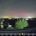 Polárna žiara na kamere (06.05.2024) | Zdroj: Mesto Gbely