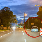 Pokazené auto na Hospodárskej ulici v Trnave. | Foto: Dopravný servis Trnavského rádia
