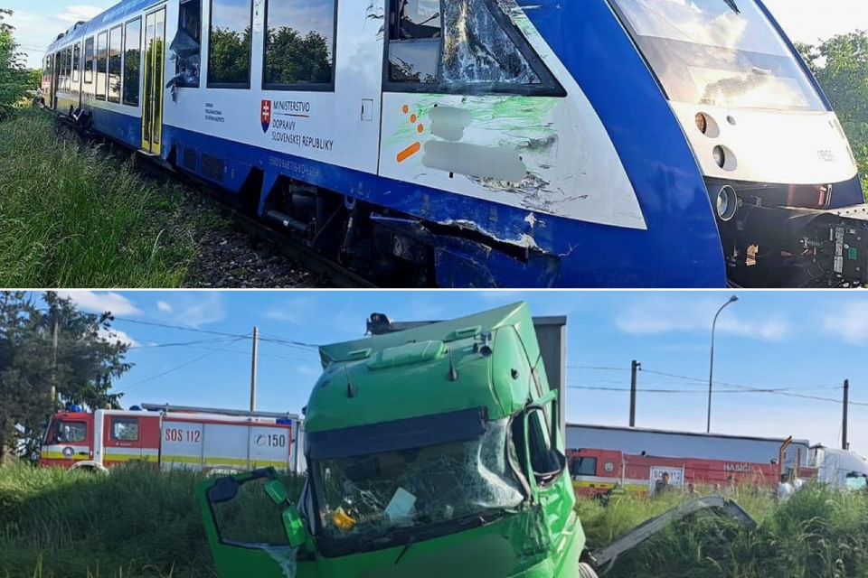 Nehoda vo Veľkom Mederi. | Zdroj: KR PZ TT