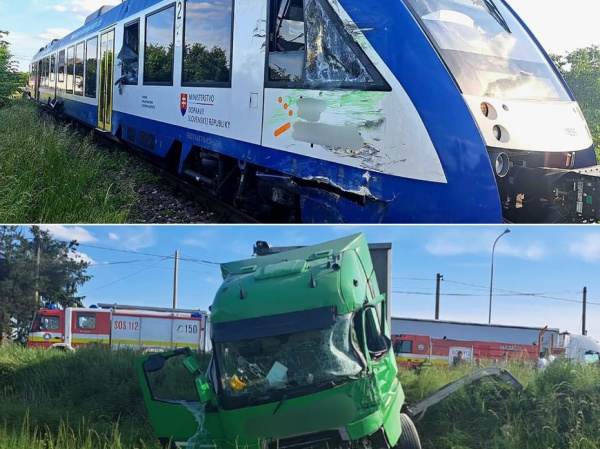 Nehoda vo Veľkom Mederi. | Zdroj: KR PZ TT