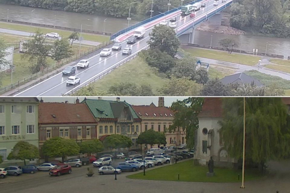 Pohľad naživo na most v Hlohovci ale aj centrum Skalice. Všade, kde ladíte Trnavské rádio. | Zdroj: mosthlohovec.sk, Skalica