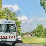 Nehoda v smere na Bučany. | Zdroj: doprava@trnavskeradio.sk