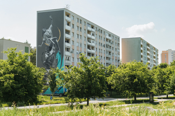 Bytovku zdobí nový murál | Foto: Matúš Koprda