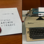Vyskúšať si môžete pečatenie a prácu na písacom stroji | Foto: Alexandra Štofirová, Trnavské rádio