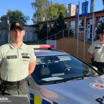 Na pokojný priebeh volieb dohliada v Trnavskom kraji polícia.  | Foto: KR PZ Trnava, fb