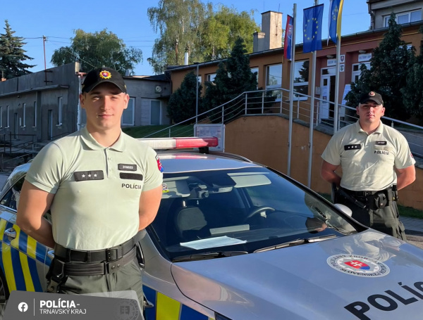 Na pokojný priebeh volieb dohliada v Trnavskom kraji polícia.  | Foto: KR PZ Trnava, fb