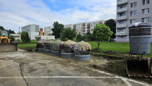 Polopodzemné kontajnery Galanta | Zdroj: Mesto Galanta