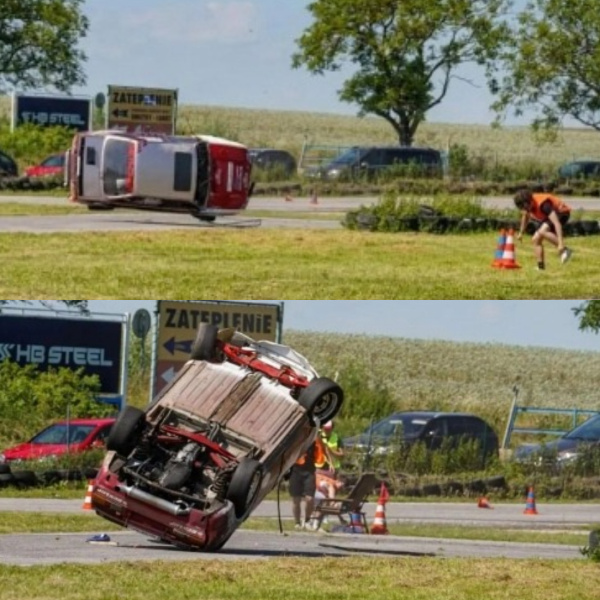 Slalom prináša aj kaskadérske kúsky.  | Foto: Matej Gejdoš, fb