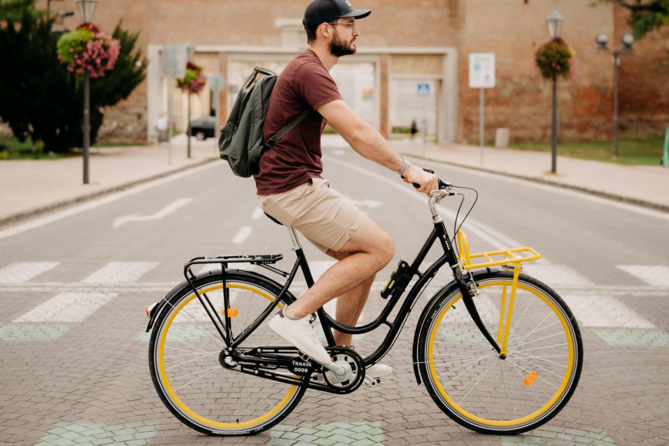 Žltý mestský bicykel. | Zdroj: Bajkuj v meste Trnava