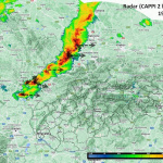 Pohľad na aktuálnu búrkovú aktivitu. | Zdroj:SHMÚ