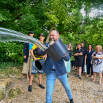 Vodáci na Váhu dostali v Hlohovci nové nástupište. Krstil ho župan TTSK Jozef Viskupič. | Foto: Trnavský kraj zážitkov / TTSK