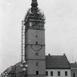 Firma Ars antiqua v máji roku 1997 začala s rekonštrukciou veže. | Foto: Rudolf Biháry, TASR. Licencia: Trnavské rádio