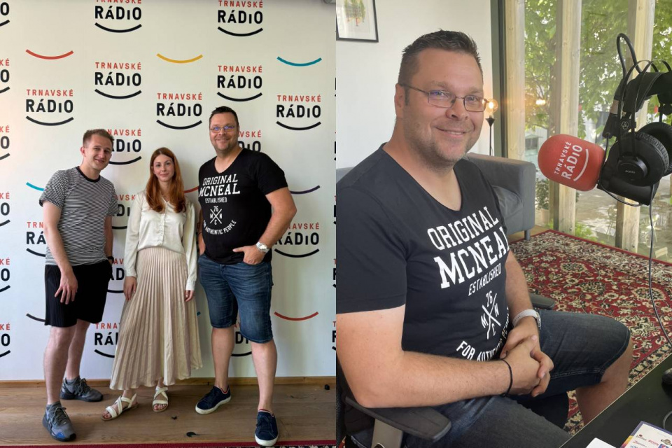 Organizátor nás navštívil priamo v štúdiu | Zdroj: Zuzana Benková, Trnavské rádio