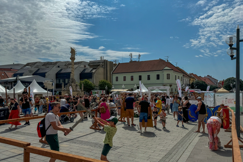 Detský festival v centre Trnavy. | Foto: dv, Trnavské rádio
