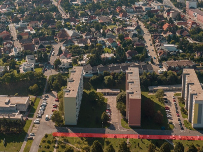 Tieto parkovacie miesta budú pre rekonštrukciu teplovodu obmedzené | Zdroj: Mesto Trnava 
