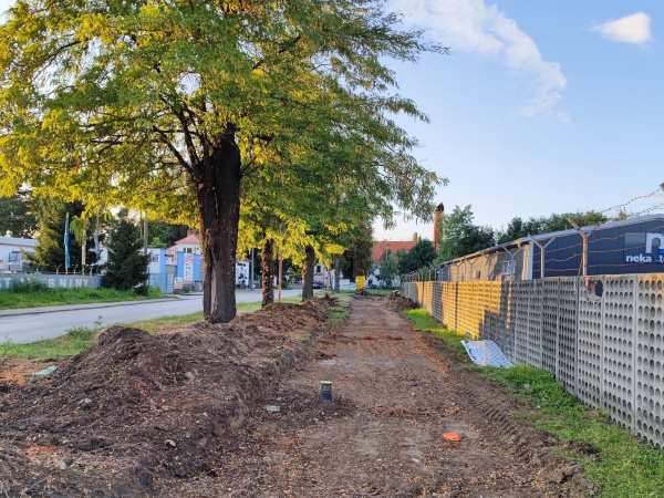 Výstavba cyklochodníka na Štrky | Zdroj: FB Peter Bročka