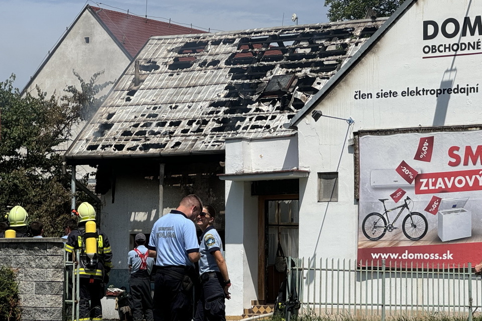 Požiar v Piešťanoch. | Foto: Trnavské rádio