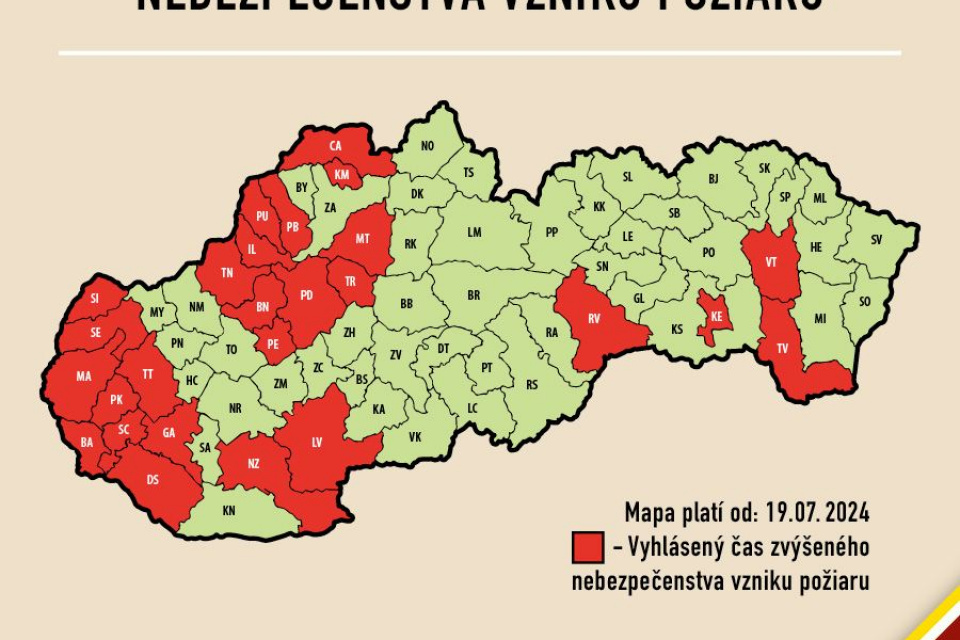 Varovania pred požiarom platia takmer v celej Trnavskej župe. | Foto: HaZZ, fb