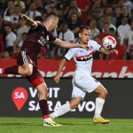 Momentka z ostatného zápasu Spartaka Trnava a Sarajeva. Skončil sa remízou 0:0 |  Zdroj: TASR