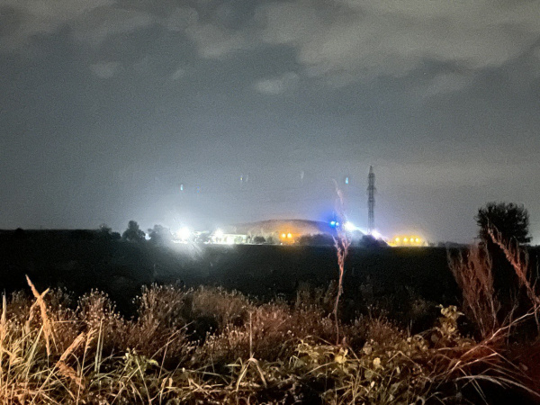 Skládka komunálneho odpadu pri Trnave okolo polnoci. | Foto: Trnavské rádio, red.