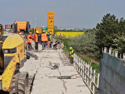 Rekonštrukcia mostného prepojenia D1 x R1 pri Trnave | Zdroj: NDS, reprofoto: Trnavské rádio