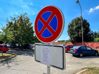 Chystá sa maľovanie vodorovného dopravného značenia. | Foto: Pavol Holý, Trnavské rádio