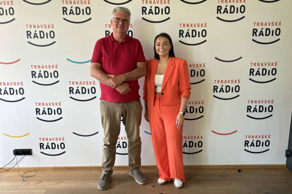 Miloš Krištofík v štúdiu Trnavského rádia | Foto: Zuzana Benková, Trnavské rádio