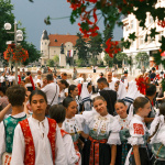 Sprievod prerušil ranný lejak v Trnave. | Foto: dv, Trnavské rádio