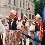 Sprievod prerušil ranný lejak v Trnave. | Foto: dv, Trnavské rádio