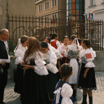 Sprievod prerušil ranný lejak v Trnave. | Foto: dv, Trnavské rádio